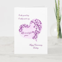 Romantisches 43. Hochzeitstag