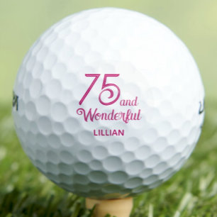 Romantisches 75. Geschenk für die Ehefrau - rosa S Golfball