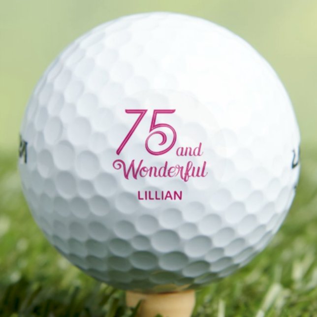 Romantisches 75. Geschenk für die Ehefrau - rosa S Golfball (Von Creator hochgeladen)