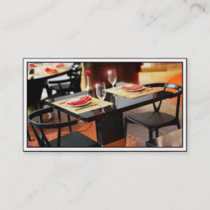 Romantisches Abendessen zu zweit Visitenkarte