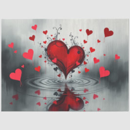 Romantisches Abstrakt-gotisches Themenpapier Seidenpapier