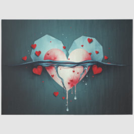 Romantisches Abstrakt-gotisches Themenpapier Seidenpapier