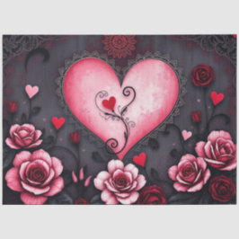 Romantisches Abstrakt-gotisches Themenpapier Seidenpapier