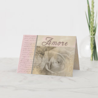 Romantisches Amore Karte