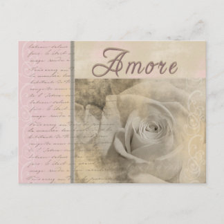 Romantisches Amore Postkarte