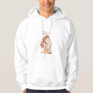 Romantisches Anime-Paar - Süßer Valentinstag-Momen Hoodie