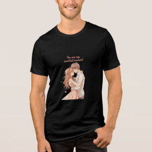 Romantisches Anime-Paar - Süßer Valentinstag-Momen Tri-Blend Shirt