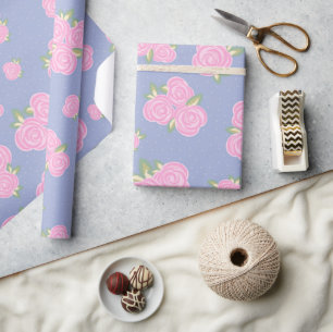 Romantisches Antiquitäten-Rosendesign Geschenkpapier