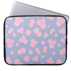 Romantisches Antiquitäten-Rosendesign Laptopschutzhülle