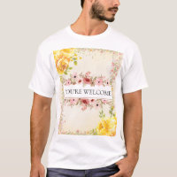 Romantisches Aquarell-Blumen-Hochzeitsgesellschaft