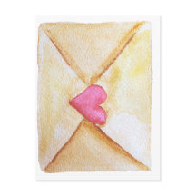 Romantisches Aquarellherz