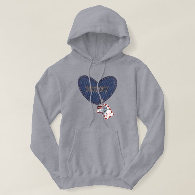 Romantisches Baugeschenk - Hoodie (Design vorne)
