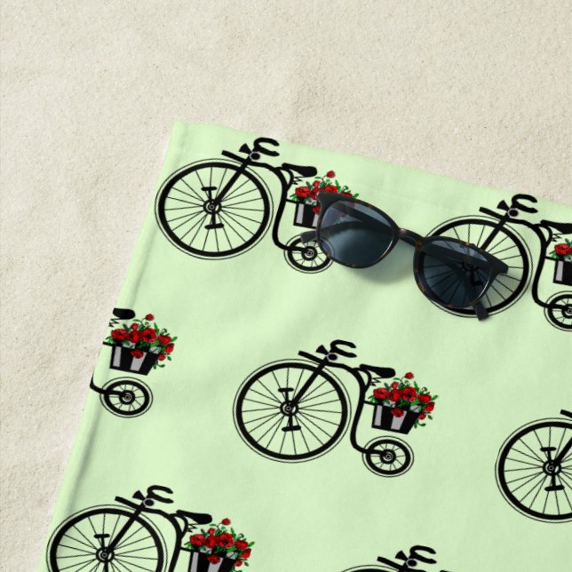 Romantisches Bike Beach Handtuch (Beispiel)