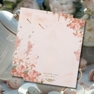 Romantisches Blumenbriefpapier Sommer Erinnerung Briefbogen