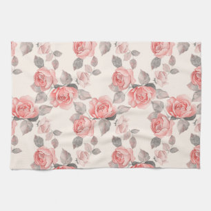 Romantisches Blumenmuster 8 Handtuch