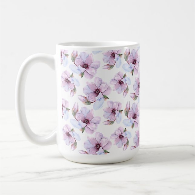 Romantisches Blumenmuster Kaffeetasse (Links)