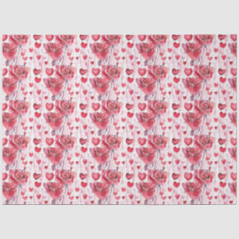 Romantisches Blumenpapier Seidenpapier