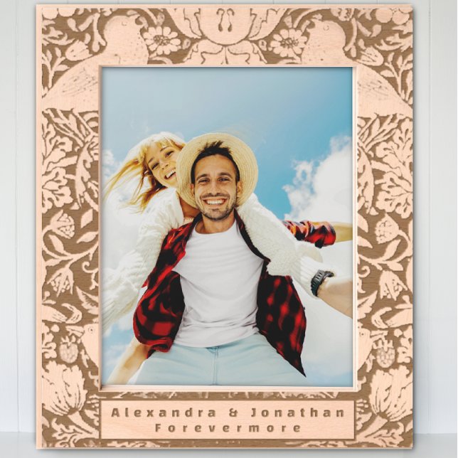 Romantisches Blumenvogel-Muster bei Hochzeit Geätzte Rahmen (Von Creator hochgeladen)