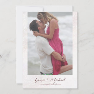 Romantisches Blütenrosa Kirschblütenblüten Foto Ho Einladung