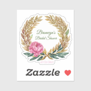 Romantisches Brautparty Aufkleber