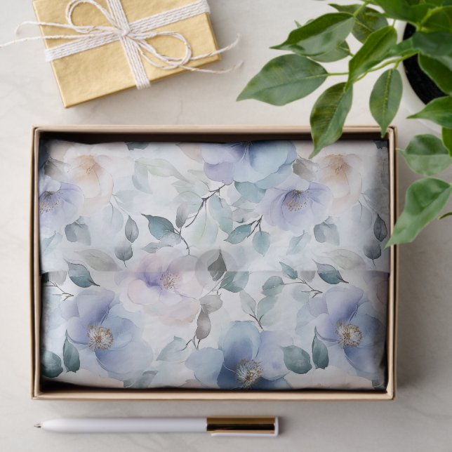 Romantisches Brautparty Hübscher Lavendel-Blume Seidenpapier (Geschenk)