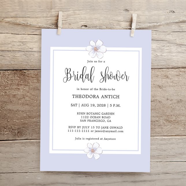 Romantisches Brautparty Lilac Floral (Von Creator hochgeladen)