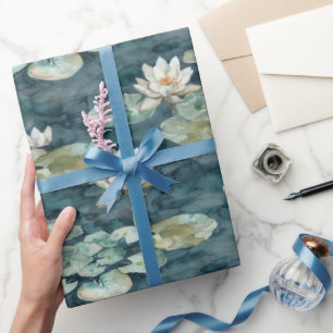 Romantisches Brautparty "Seen Liege florales" Geschenkpapier