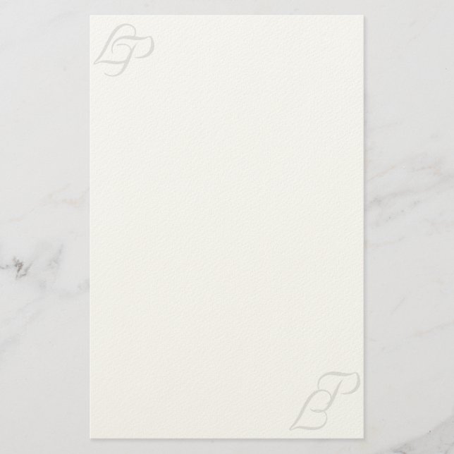 Romantisches Briefpapier für L- und p-Revision (Vorderseite)