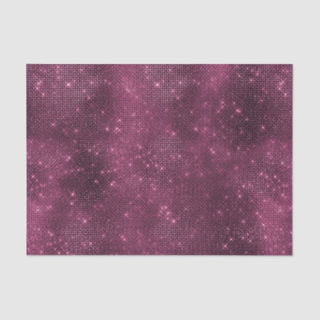 Romantisches Burgund Sparkle Glitzy Brautparty Seidenpapier (Vorderseite)