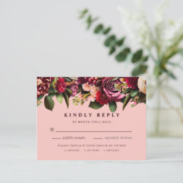 Romantisches Chrysanthemum auf Gossamer Pink Postkarte