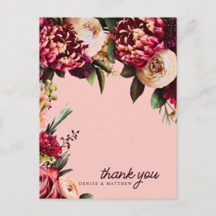 Romantisches Chrysanthemum auf Gossamer Pink Postkarte