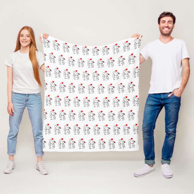 Romantisches Couple Fleece Blanket (Beispiel)