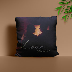 Romantisches Couple Foto Custom Throw Kissen