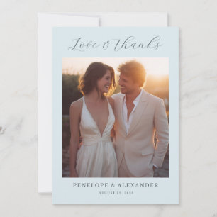 Romantisches Creme-Foto Dankeskarte