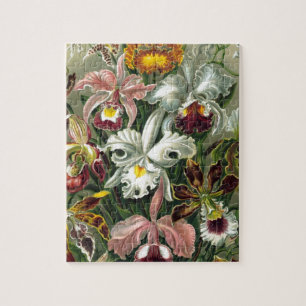 romantisches Date Blüten RSVP farbenfroh chic Puzzle