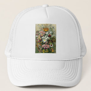 romantisches Date Blüten RSVP farbenfroh chic Truckerkappe