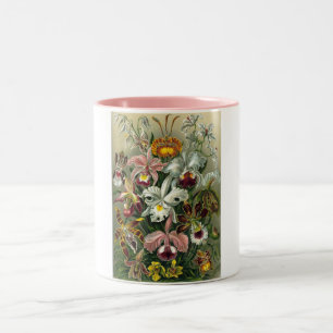 romantisches Date Blüten RSVP farbenfroh chic Zweifarbige Tasse