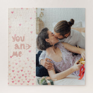 Romantisches Du und ich Valentinstag-Foto  Puzzle