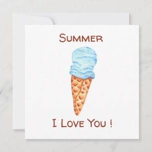 Romantisches Eis Ich liebe dich Postkarten
