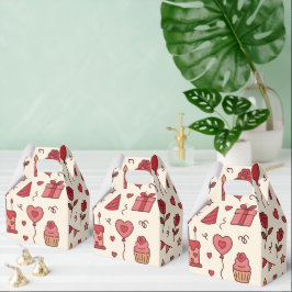 Romantisches Feier-Doodle-Muster Geschenkschachtel