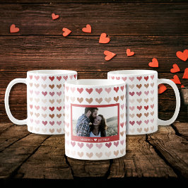 Romantisches Foto für Wasserfarben - rosa Herz - P Kaffeetasse