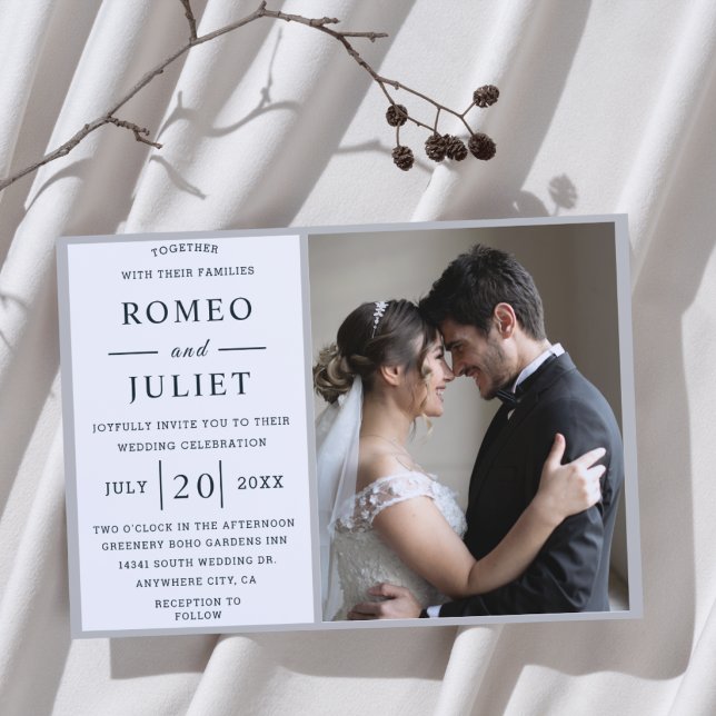 Romantisches Foto Hochzeit Einladung (Von Creator hochgeladen)