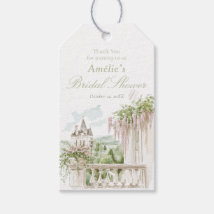 Romantisches Französischer Garten Brautparty Geschenkanhänger