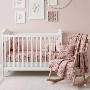 Romantisches französisches Rokoko-Rosengarten-Toil Stoff