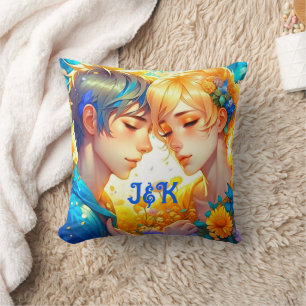 Romantisches Geschenk für Paare   Anime-Junge und  Kissen