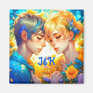 Romantisches Geschenk für Paare   Anime-Junge und  Magnet