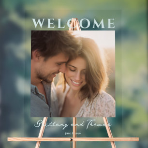 Romantisches Goldenes Minimalistisches Foto Acrylschild