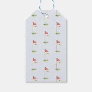 Romantisches Golf-"Ich tue es"-Golf-Hochzeits-Soft Geschenkanhänger