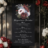 Romantisches Gotisches Raven Wedding Drinks Bar Me