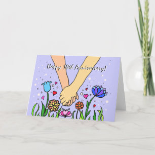 Romantisches Händchenhalten - Geschenk zum Date /  Karte